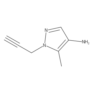 1H-Pyrazol-4-amine, 5-methyl-1-(2-propyn-1-yl)-结构式
