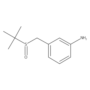 3-[(2-Methylpropane-2-sulfinyl)methyl]aniline Structure