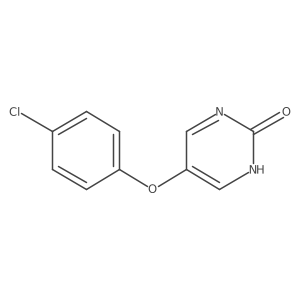 5-(4-Chlorophenoxy)-2(1H)pyrimidinone结构式