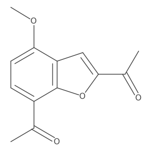 Ethanone, 1,1a(2)-(4-methoxy-2,7-benzofurandiyl)bis-结构式
