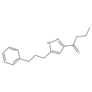 Ethyl 5-(3-phenylpropyl)-1H-pyrazole-3-carboxylate结构式