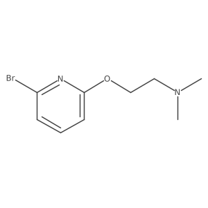 2-(6-Bromopyridin-2-yloxy)-N,N-dimethylethan-amine结构式