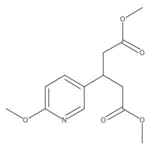 Dimethyl 3-(6-methoxypyridin-3-yl)pentanedioate Structure