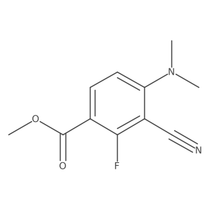 Methyl 3-cyano-4-(dimethylamino)-2-fluorobenzoate结构式