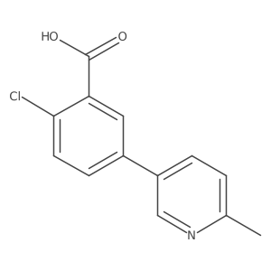 2-Chloro-5-(6-methyl-pyridin-3-yl)-benzoic acid结构式