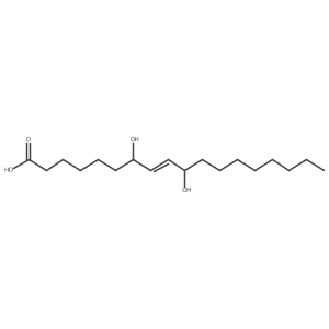 (10S)-7,10-Dihydroxyoctadec-8-enoic acid结构式
