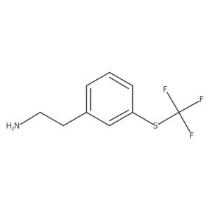 2-{3-[(Trifluoromethyl)sulfanyl]phenyl}ethan-1-amine Structure