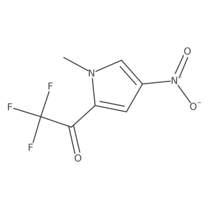 2,2,2-Trifluoro-1-(1-methyl-4-nitro-1H-pyrrol-2-YL)-ethanone结构式