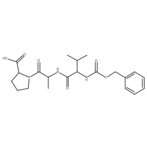 L-Proline, 1-[N-[N-[(phenylmethoxy)carbonyl]-L-valyl]-L-alanyl]-结构式