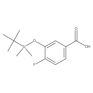 3-((Tert-butyldimethylsilyl)oxy)-4-fluorobenzoic acid Structure
