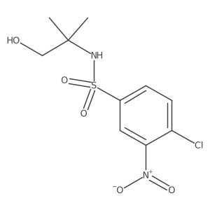4-Chloro-N-(2-hydroxy-1,1-dimethylethyl)-3-nitrobenzenesulfonamide结构式