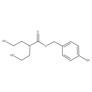 4-Hydroxybenzyl bis(2-hydroxyethyl)carbamate结构式