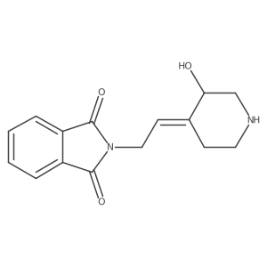 2-[2-(3-Hydroxy-4-piperidinylidene)ethyl]-1H-isoindole-1,3(2H)-dione Structure
