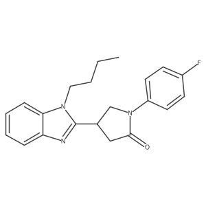 4-(1-butyl-1H-1,3-benzodiazol-2-yl)-1-(4-fluorophenyl)pyrrolidin-2-one Structure