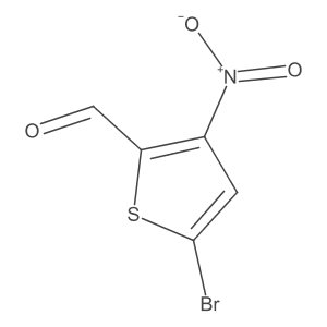 5-Bromo-3-nitro-thiophene-2-carbaldehyde结构式