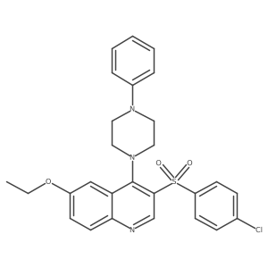3-((4-Chlorophenyl)sulfonyl)-6-ethoxy-4-(4-phenylpiperazin-1-yl)quinoline Structure