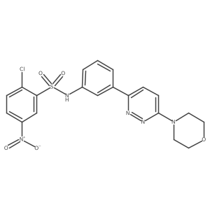 2-chloro-N-(3-(6-morpholinopyridazin-3-yl)phenyl)-5-nitrobenzenesulfonamide Structure