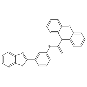 N-(3-{[1,3]Thiazolo[5,4-B]pyridin-2-YL}phenyl)-9H-xanthene-9-carboxamide Structure