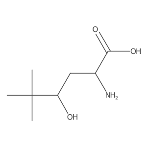 2-Amino-4-hydroxy-5,5-dimethylhexanoic acid Structure