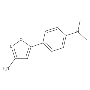 5-[4-(Dimethylamino)phenyl]-3-isoxazolamine Structure