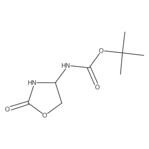 Tert-butyl N-(2-oxo-1,3-oxazolidin-4-YL)carbamate结构式