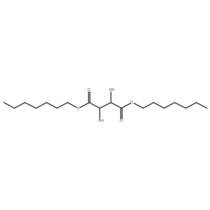 Diheptyl (2S,3S)-2,3-dihydroxybutanedioate结构式