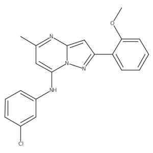 N-(3-chlorophenyl)-2-(2-methoxyphenyl)-5-methylpyrazolo[1,5-a]pyrimidin-7-amine Structure