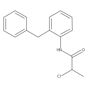 N-(2-benzylphenyl)-2-chloropropanamide结构式