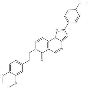 7-[2-(3,4-dimethoxyphenyl)ethyl]-2-(4-methoxyphenyl)pyrido[3,4-e][1,2,4]triazolo[1,5-a]pyrimidin-6(7H)-one结构式