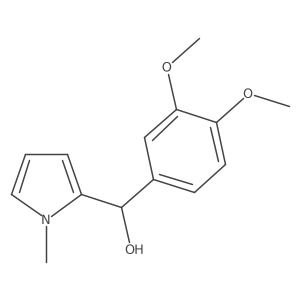 3,4-Dimethoxyphenyl-(1-methyl-2-pyrrolyl)methanol结构式