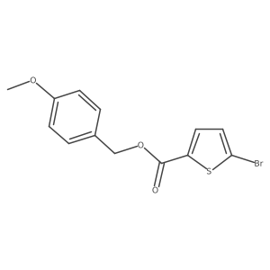 (4-Methoxyphenyl)methyl 5-bromothiophene-2-carboxylate结构式