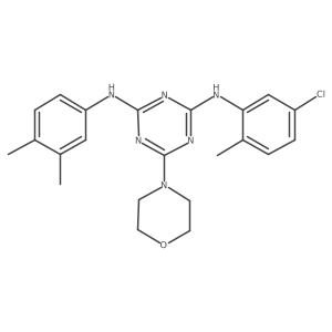 N2-(5-chloro-2-methylphenyl)-N4-(3,4-dimethylphenyl)-6-morpholino-1,3,5-triazine-2,4-diamine Structure