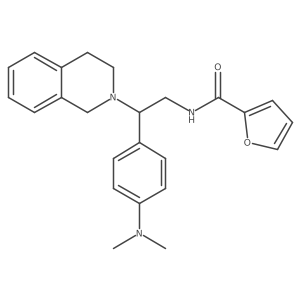 N-{2-(3,4-dihydroisoquinolin-2(1H)-yl)-2-[4-(dimethylamino)phenyl]ethyl}-2-furamide结构式