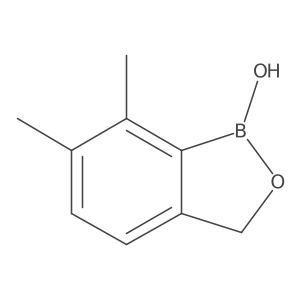 6,7-Dimethylbenzo[c][1,2]oxaborol-1(3H)-ol结构式