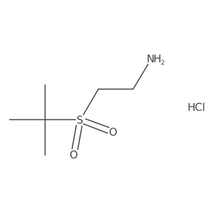 2-(2-Aminoethanesulfonyl)-2-methylpropane hydrochloride Structure