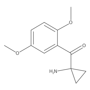 (1-Aminocyclopropyl)(2,5-dimethoxyphenyl)methanone结构式