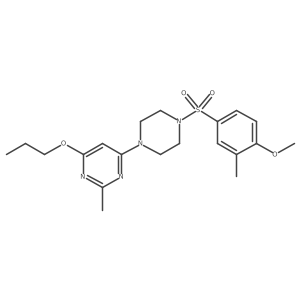 4-(4-((4-Methoxy-3-methylphenyl)sulfonyl)piperazin-1-yl)-2-methyl-6-propoxypyrimidine Structure