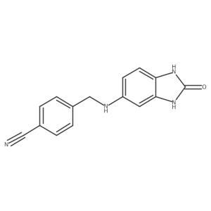 4-{[(2-oxo-2,3-dihydro-1H-1,3-benzodiazol-5-yl)amino]methyl}benzonitrile Structure