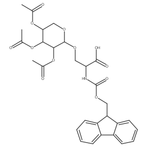 Fmoc-L-Ser((Ac)3-beta-D-Xyl)-OH, >=95% (HPLC) Structure
