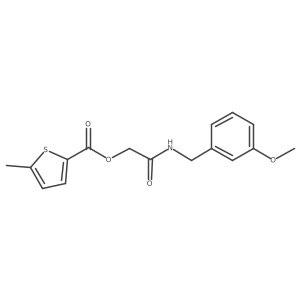 2-((3-Methoxybenzyl)amino)-2-oxoethyl 5-methylthiophene-2-carboxylate Structure