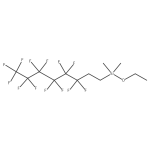 Ethoxydimethyl((perfluorohexyl)ethyl)silane结构式