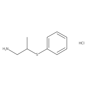 2-(Phenylthio)propan-1-amine hydrochloride Structure
