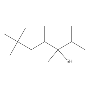 2,3,4,6,6-Pentamethyl-3-heptanethiol Structure