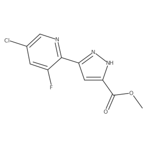 Methyl 5-(5-chloro-3-fluoro-2-pyridinyl)-1H-pyrazole-3-carboxylate Structure