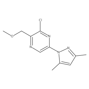 3-Chloro-5-(3,5-dimethyl-pyrazol-1-yl)-2-methoxymethyl-pyrazine Structure