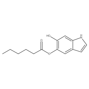 6-Hydroxy-1H-indol-5-yl hexanoate结构式