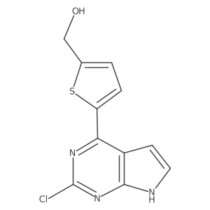 (5-(2-Chloro-7h-pyrrolo[2,3-d]pyrimidin-4-yl)thiophen-2-yl)methanol结构式