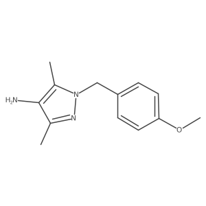 1-(4-methoxybenzyl)-3,5-dimethyl-1H-pyrazol-4-amine Structure