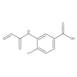 3-Acrylamido-4-fluorobenzoic acid结构式