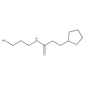 n-(3-Hydroxypropyl)-3-(tetrahydrofuran-2-yl)propanamide结构式